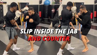 Slip Inside of the Jab and Counter! #boxing #mma #kickboxing