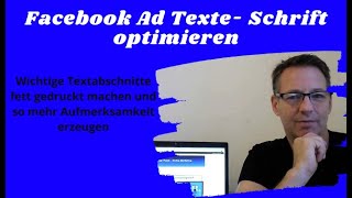 Facebook Ad Text optimieren