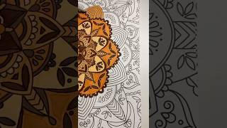 PART 5 Brown mandala #fyp #art #colors #mandala #satisfying #shorts #viral