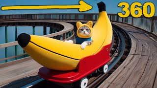 Banana Cat x Fazbear 360  🐈 🍌  Roller Coaster