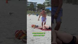 Bro doing to much #funny #shorts #beach