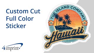 CustomCut Full Color Sticker by 4imprint