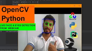 Eyes and face detection using OpenCV and Python in PyCharm IDE