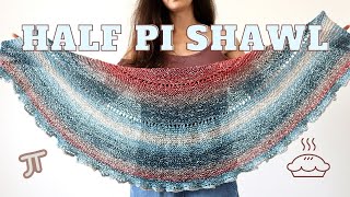 How To Knit The Half Pi Shawl \\ Garter Stitch Blank Canvas For Lace