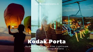 Lightroom mobile presets free dng | Kodak Porta digital Film colour grading tutorial #427