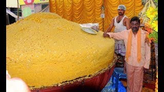 RECORD BREAK RECIPE: OH MY GOD!! 500 KGS LADDU | 500 Kgs Single Piece Ancient Indian Desse