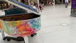 Kris Nicholson at the World Trade Center Oculus Piano ( Sing For Hope )