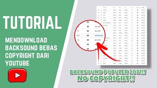 CARA DOWNLOAD BACKSOUND BEBAS COPYRIGHT DARI YOUTUBE - AMAN DAN GRATIS