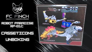 ROBOT PARADISE RP-01C CASSETTICONS-MASTERPIECE CASSETTE BOTS: FINCH UNBOXES