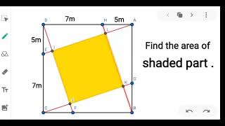 Can you solve this viral maths question? Find out area of shaded square