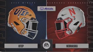 Week 1 | UTEP (0-0) vs. Nebraska (0-0) | NCAA 25 Simulation