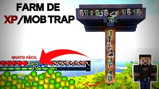 A MOB TRAP MAIS SIMPLES DE FAZER NO MINECRAFT 1.19+(JAVA-BEDROCK E PE)