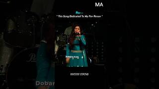 bina tere koi dilkash nazara hum na dekhenge status shreya ghoshal live performance #singer #shorts