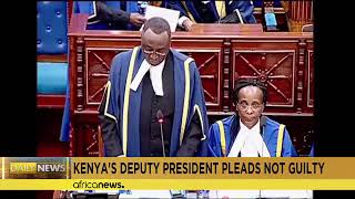 Kenya  Deputy president Gachagua pleads not guilty in Senate impeachment trial