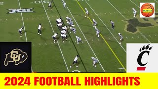 Colorado vs Cincinnati Football Game Highlights | NCAAF 2024 | College Football Week 9