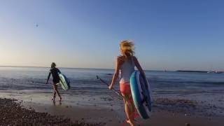 Stand Up Paddle Boarding Drone Footage (SUP) - Lyme Regis