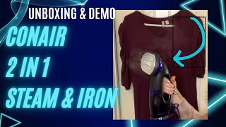 Watch Conair 2 in 1 Steam/Iron Review and Demonstrations