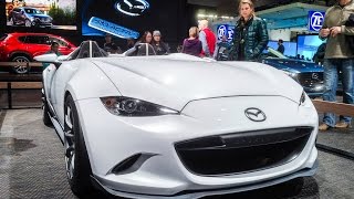 Mazda NAIAS 2017 (Miata Speedster Evolution Concept, CX-5, MX-5 RF)