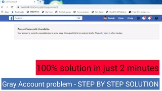 Facebook account temporarily unavailable 2021 - permanent fix part 3 | Gray account conversion