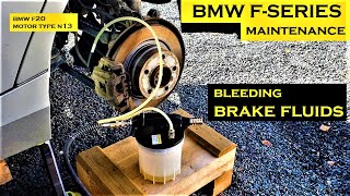 Bleeding BRAKE FLUIDS & CLUTCH HYDRAULIC SYSTEM - BMW F20 engine N13