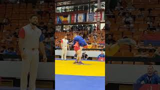 PINTEA Gheorghe (MDA) vs JAUGELIS Matas (LTU) at the European #Sambo Championships 2024 in Novi sad