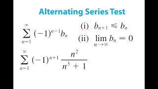 Convergence of Alternating Series (-1)^(n+1)n^2/(n^3+1)