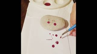 How to load your paintbrushes for dots and swipes ~ Dot Art ~ Rock Painting tips - Brush Strokes