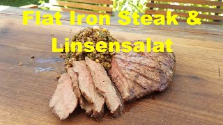 Flat Iron Steak mit Linsensalat