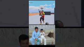 Baap aur bacha bottle flip + PUBG mobile 🤣 #bgmi #pubgmobile