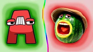 REAL LIFE VS ORIGINAL  Alphabet Lore Fruits 20 part