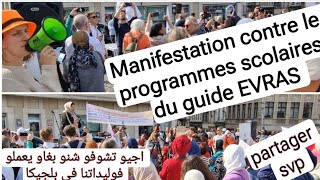 Belgique:Manifestation contre le programme scolaire du guide EVRAS avec la présence des spécialistes