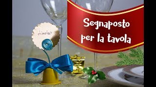 Ricicliamo le cialde del caffè:  Segnaposto di Natale