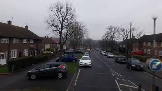 FULL ROUTE VISUAL | London Bus Route 496: Romford, Queens Hospital - Harold Wood | 19814, LX11BKF