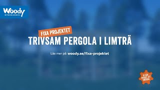 Trivsam pergola i limträ