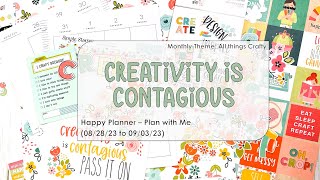 Plan with Me - Creativity is Contagious (Happy Planner)