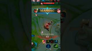 MANIAC / Yin / One Shot 🤜 #mlbb #mobilelegends #viral #shorts #short #shortsfeed