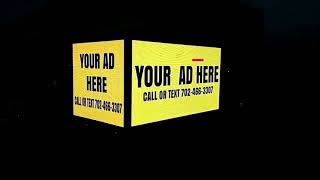 3 sided led billboard truck in vegas for rent