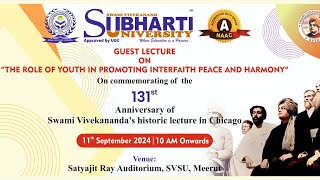 Guest Lecture on Role of Youth in Promoting Interfaith Peace and Harmony