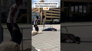 Making a Difference in a Homeless Woman's Life🐶❤️ #explore