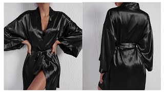 A Complete Bridal Robe /satin robe diy