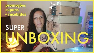 SUPER UNBOXING DE LIVROS | promoções, cupons e recebidos 2022