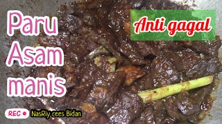 Masak Paru asam manis | yummi sweet ala bidan nas