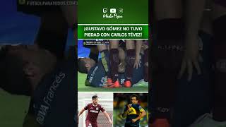 ¡GUSTAVO GÓMEZ NO TUVO PIEDAD CON CARLOS TÉVEZ! #futbolargentino #lanus #bocajuniors #tevez