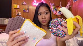 ASMR fake food triggers, fast tapping, mouth sounds✨(Snack Shop RP Pt.2) 🍩🍌🍫