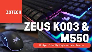 Zeus K003 & M550 | RGB | Unboxing | Budget Friendly Keyboard and Mouse | (Filipino)