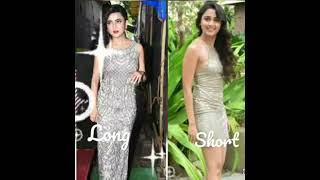 🔥Tejasvini Prakash❤ long and short dress look beautiful❤