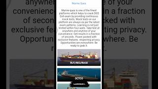 Marine Ques - DG Shipping - Exit Exam  tutorial shorturl.at/duK12App Link: shorturl.at/afgnN