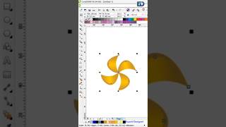 3D fan design in Corel draw #shorts #videos #tutorial #3ddesign #coreldraw.