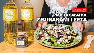 PROSTA SAŁATKA Z BURAKAMI I FETĄ