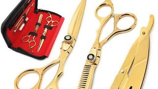 WP jaguars Golden barber scissor kit for men review